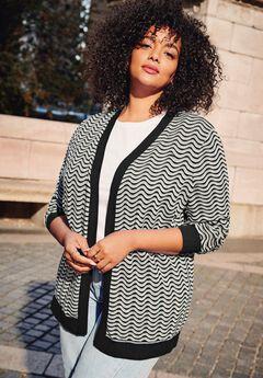 Poet Sleeve Open Cardigan Sweater