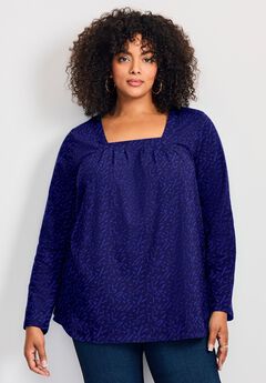 Plus Size Royal Blue Tops