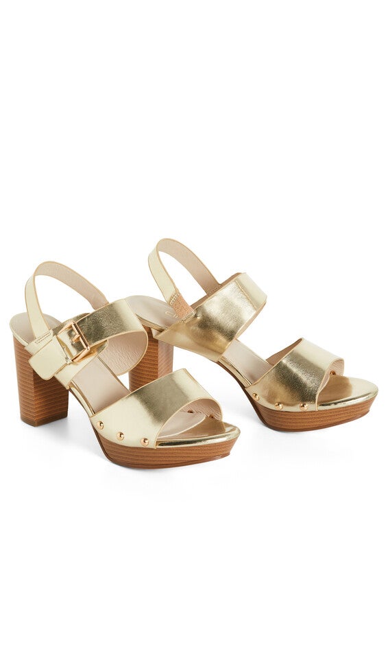 Izzy Platform Heel - gold, GOLD, alternate image number 5