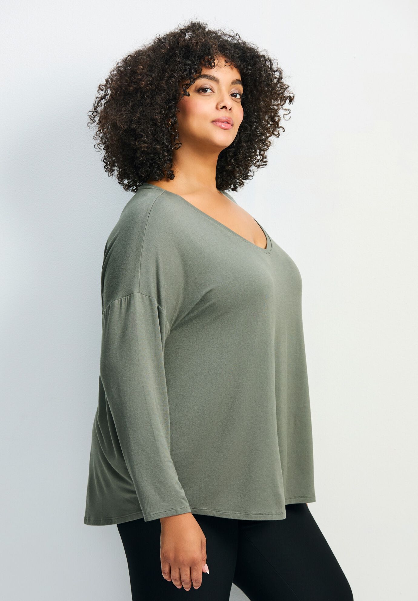 Taya Essential Top, OLIVE, alternate image number 3