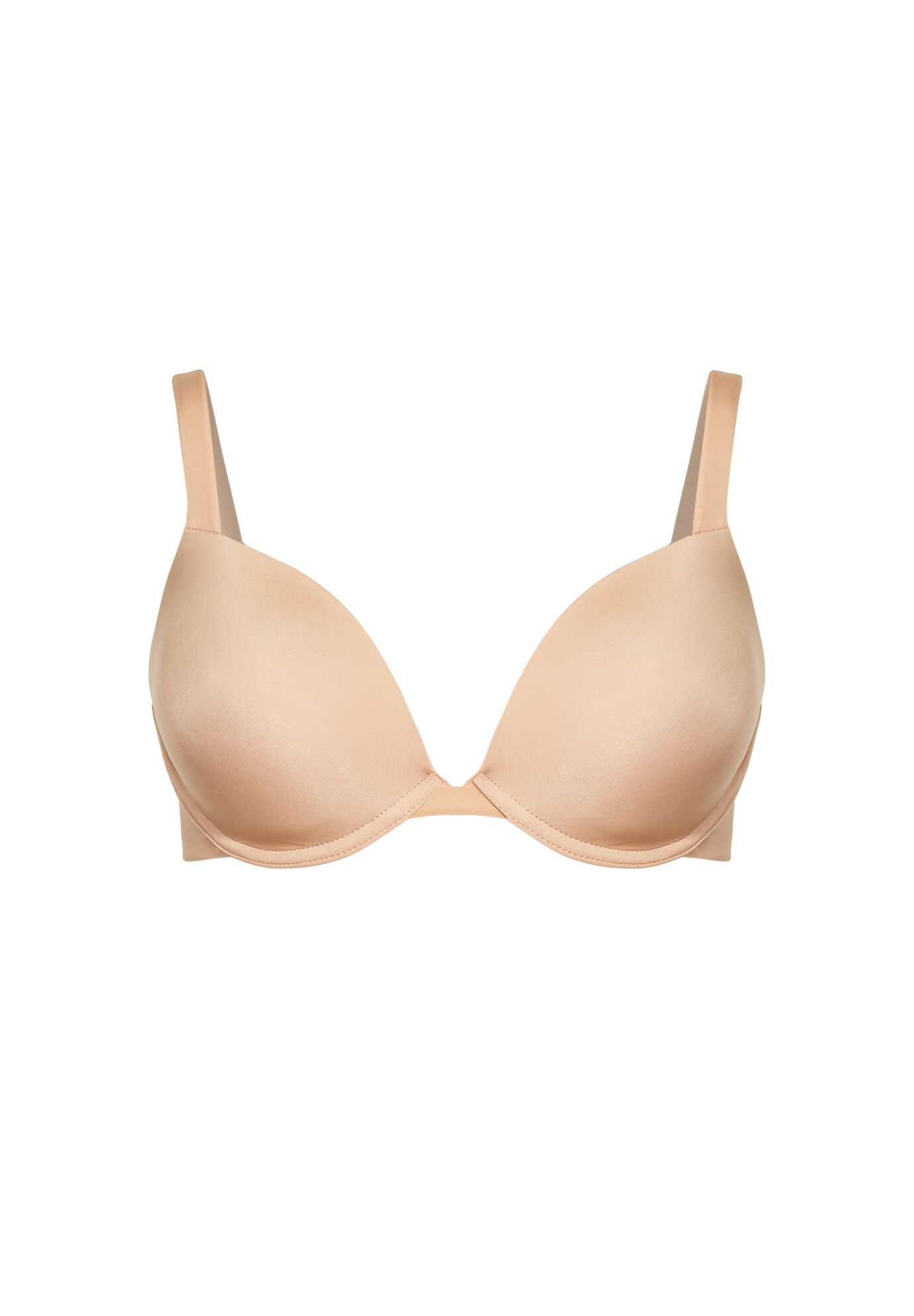 Basic Plunge Wire-Free Bra, NUDE, alternate image number 3
