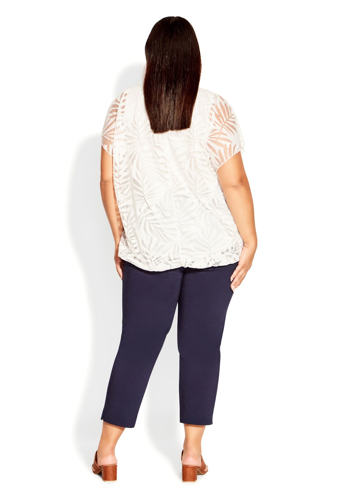 Elora Burnout Top, WHITE, alternate image number 3