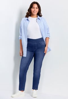 High-Waisted Plus Size Skinny Jeans