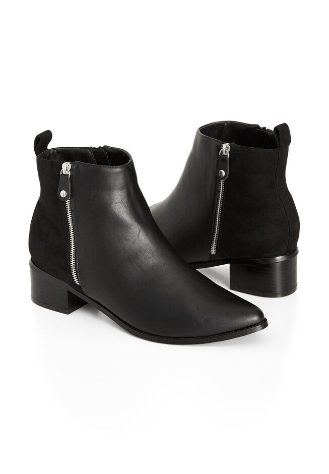 WIDE FIT Lucia Ankle Boot - black, BLACK, alternate image number 6