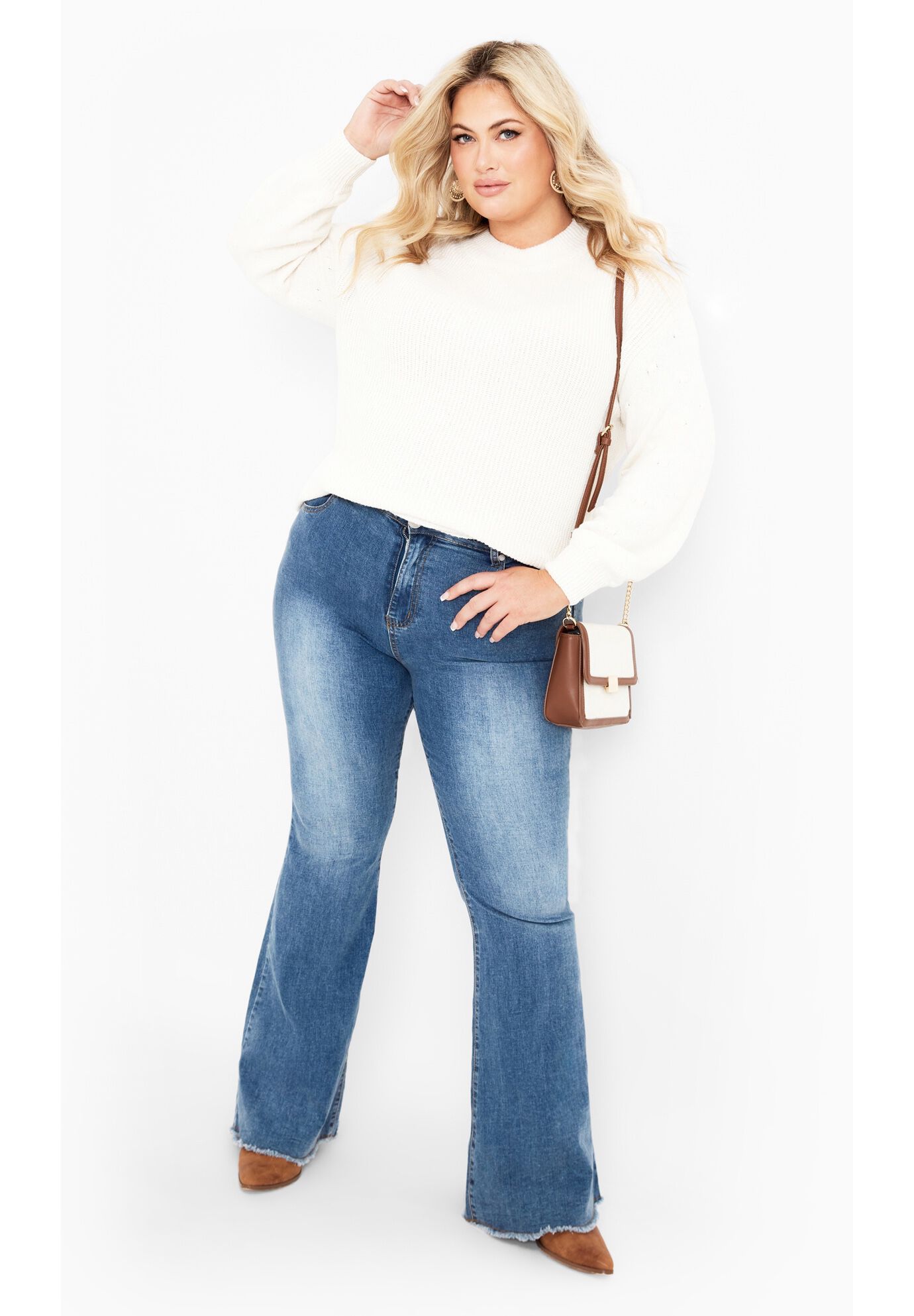 Paige Sweater, IVORY, alternate image number 2