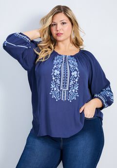 Anna Embroidery Detail Top