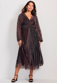 Pleated Plisse Dress