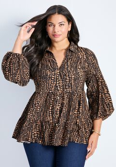 Flora Blouson Tiered Tunic