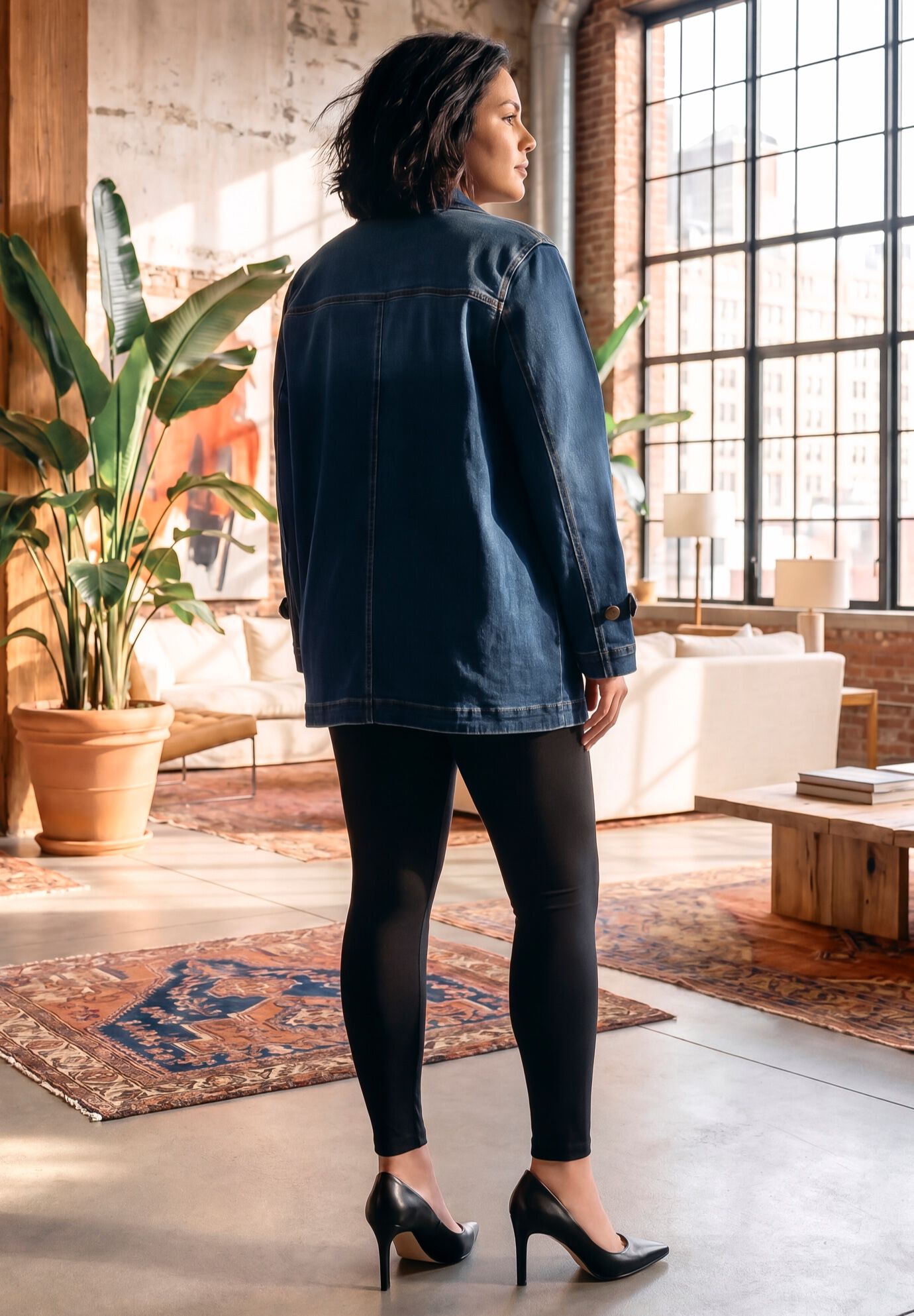 Butter Denim Jacket, DARK WASH, alternate image number 3