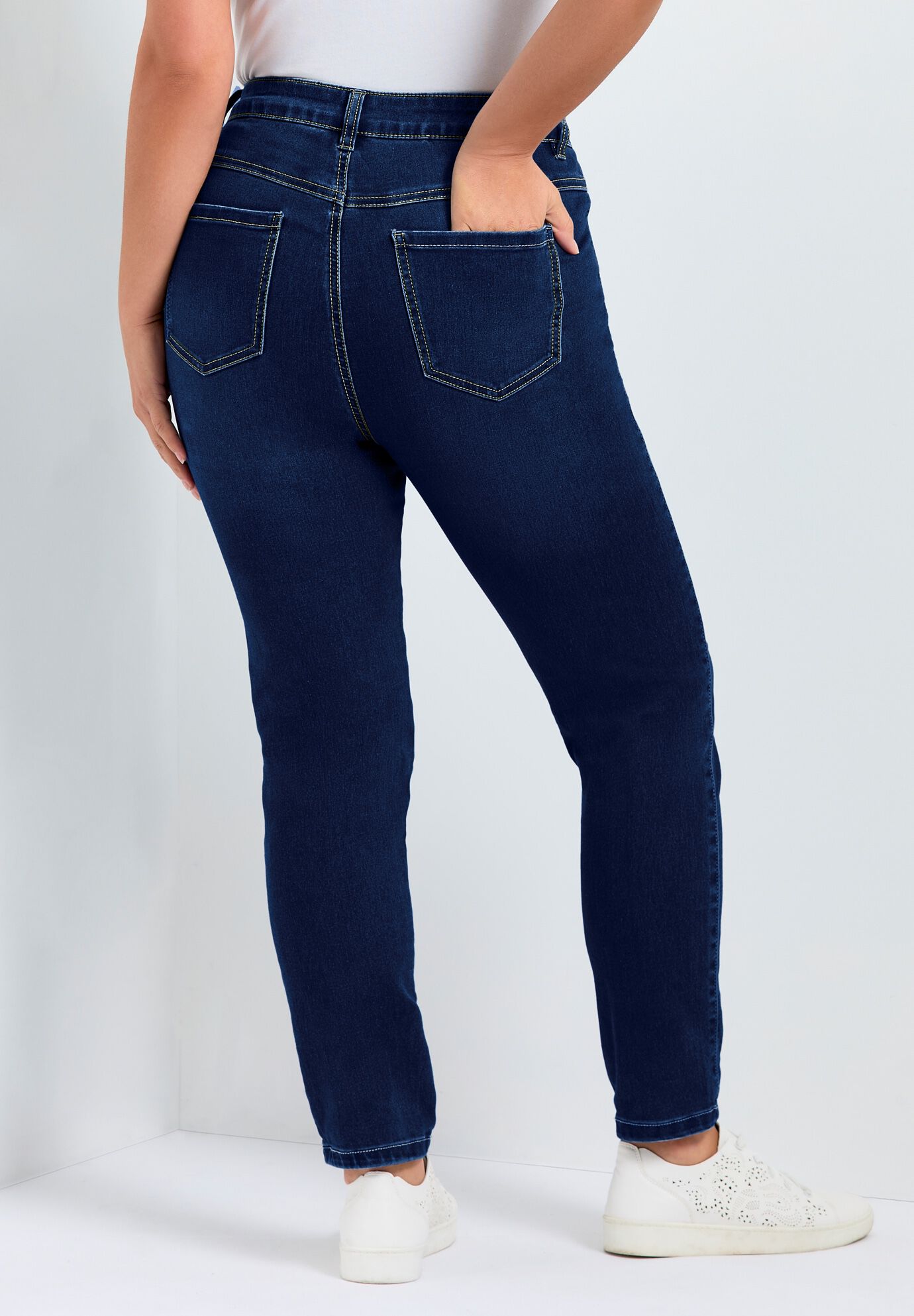 Butter Denim Skinny Jean, DARK WASH, alternate image number 4