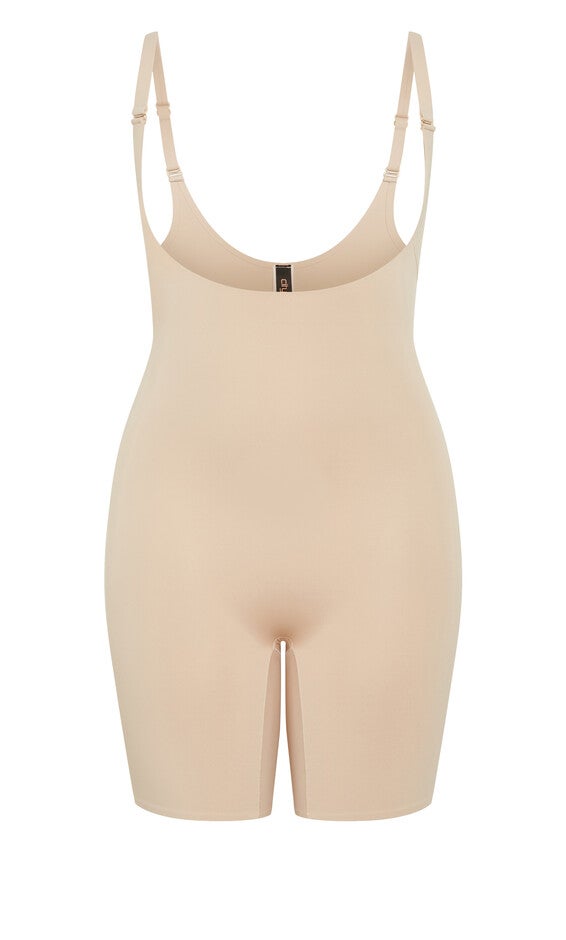 Power Mid Thigh Bodysuit - latte, LATTE, alternate image number 2