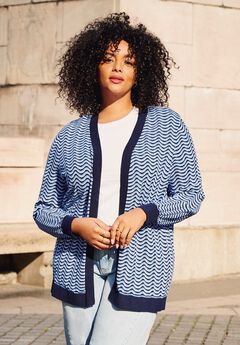 Poet Sleeve Open Cardigan Sweater