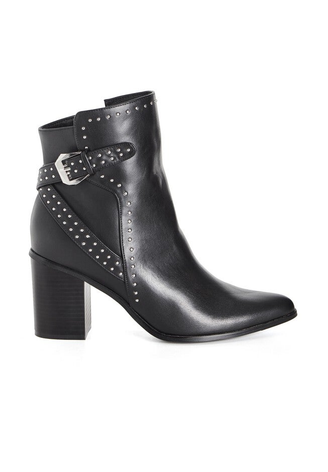 WIDE FIT Orly Ankle Boot - black, BLACK, on-hover image number null