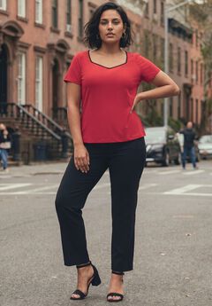 Audrey Contrast Sweetheart Top