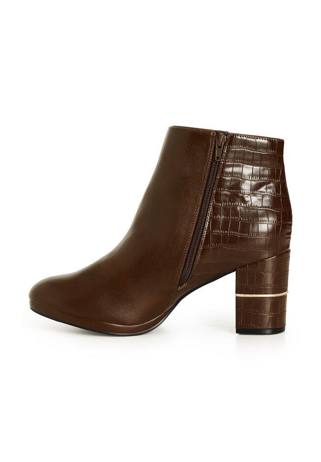 WIDE FIT Rubi Ankle Boot - choc brown, RED WHITE BLUE, alternate image number 3