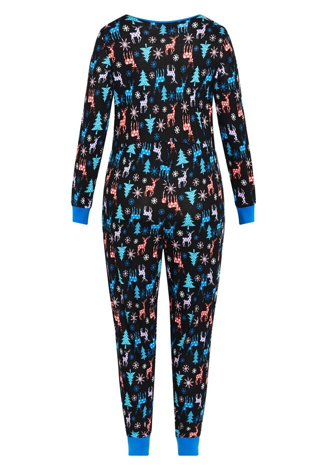 Festive Print Onesie, FESTIVE, alternate image number null