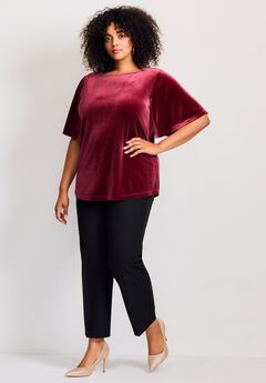 Kimono Velour Sleeve Tee