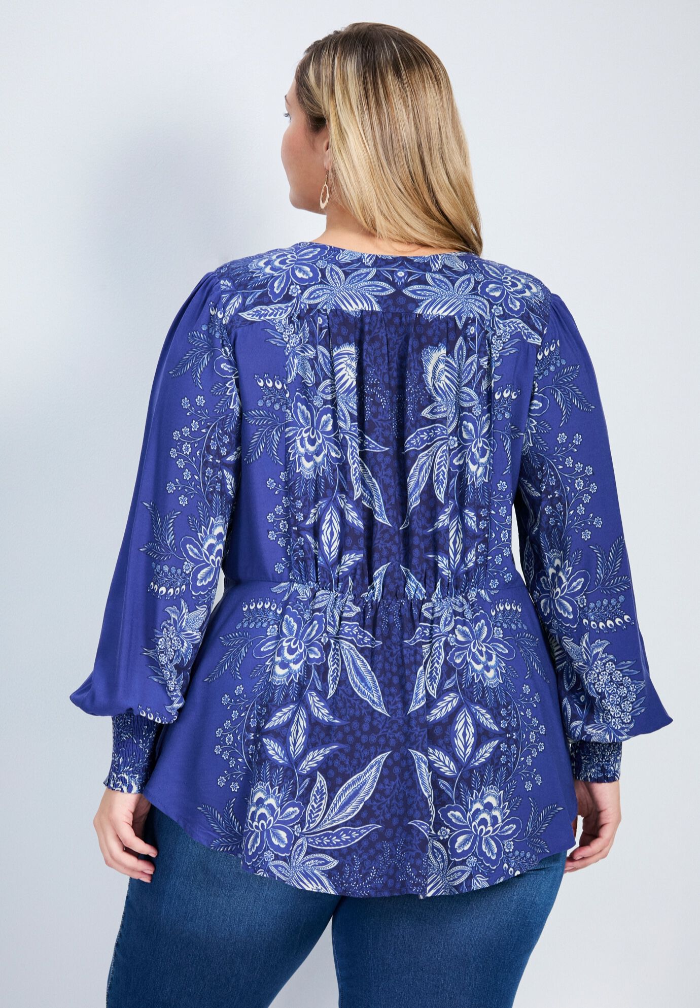 Bella Blouse, NAVY, alternate image number 2