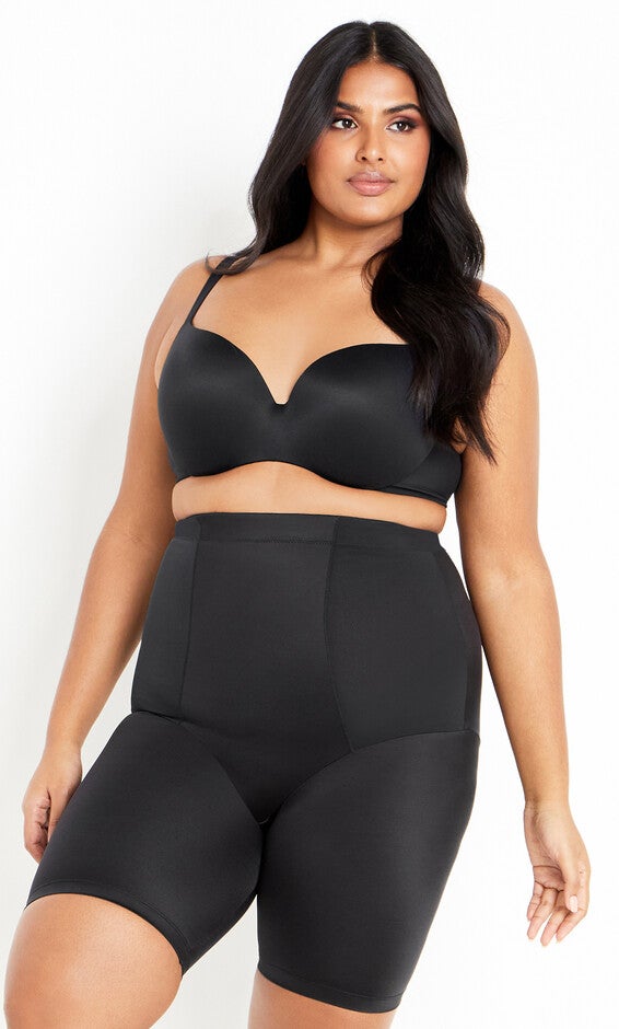 Smooth & Chic Thigh Shaper - black, BLACK, hi-res image number 0