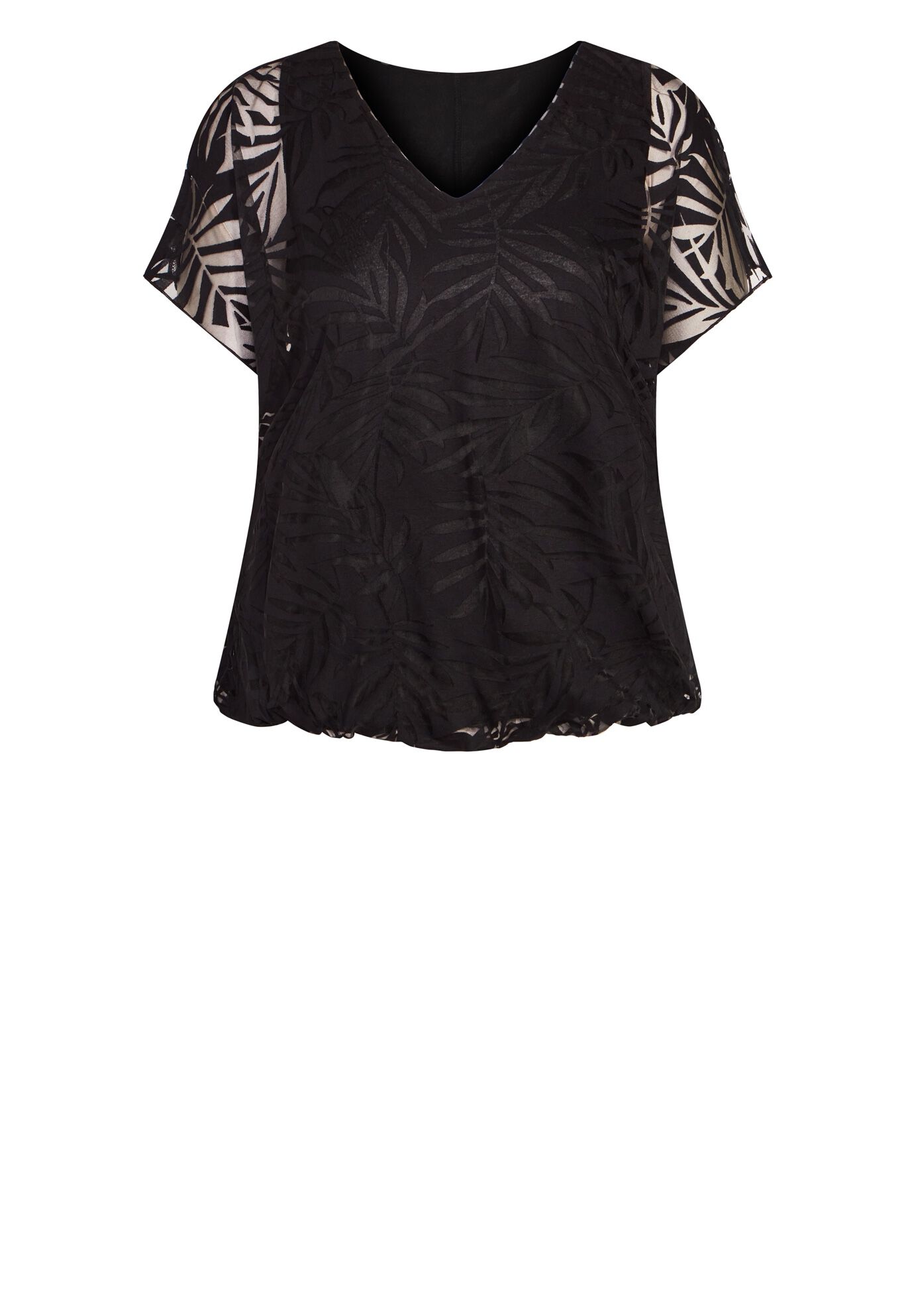 Elora Burnout Top, BLACK, alternate image number 2