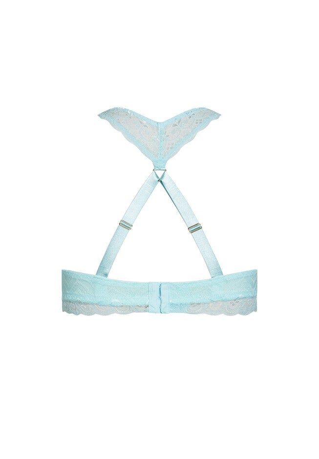 Racer Back Bralette - powder blue, BLUE, alternate image number null