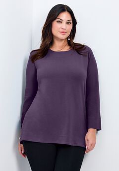 Breanna Eyelet Detail Hacci Top