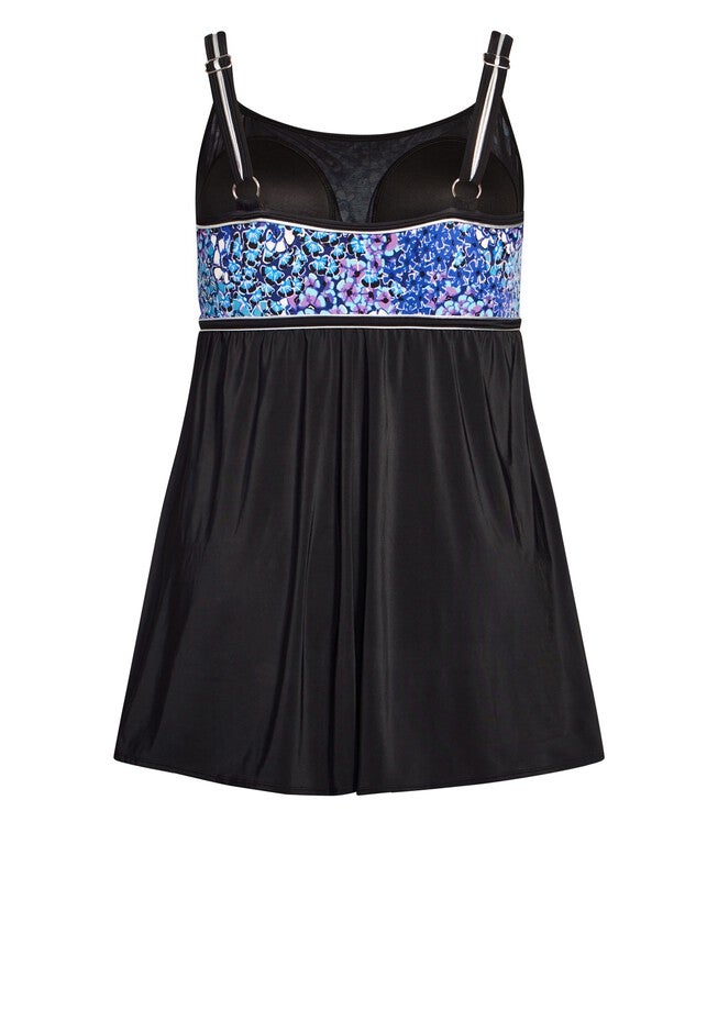 Empire Print Swim Dress, LOURDES, alternate image number null