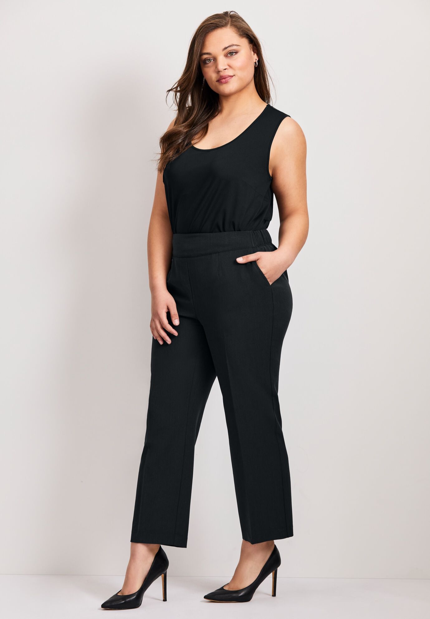 Cool Hand Pull On Pant, BLACK, alternate image number 2