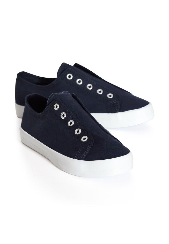Laceless Sneaker, NAVY, alternate image number null