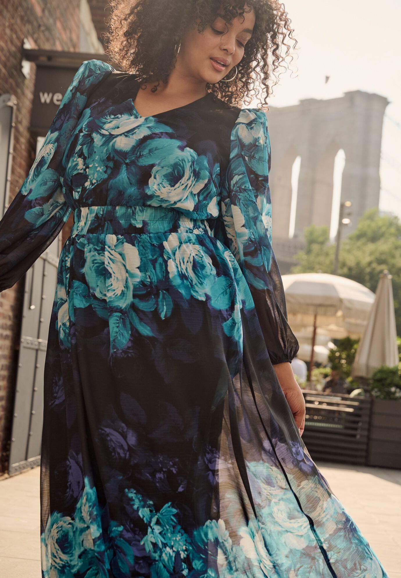 Neve Maxi Dress, BRONZE BLOOM, on-hover image number 1
