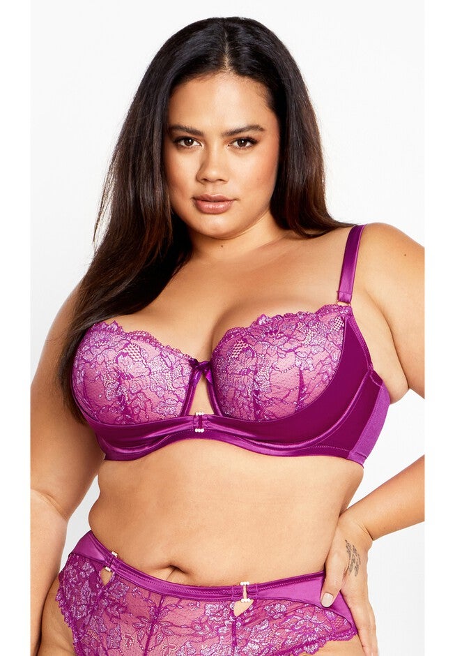 Renay Contour Bra - magenta purple, PURPLE, on-hover image number null