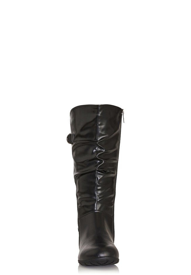 Tall Scrunch Boot, BLACK, alternate image number null