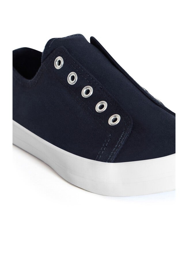 Laceless Sneaker, NAVY, alternate image number null