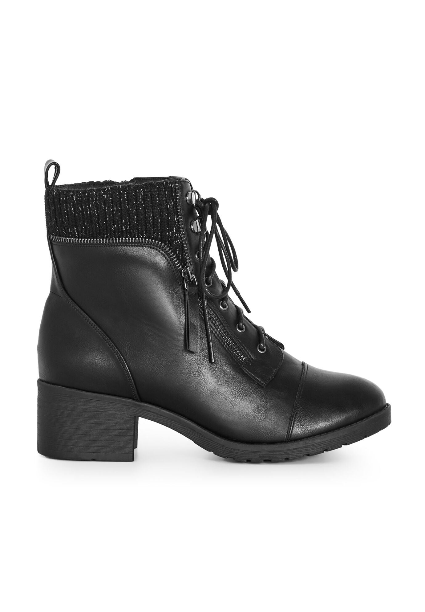 WIDE FIT Rita Ankle Boot, BLACK, on-hover image number 1
