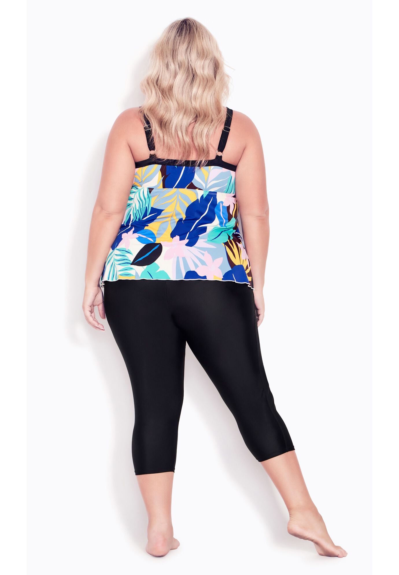 Swim Capri, BLACK, on-hover image number 1