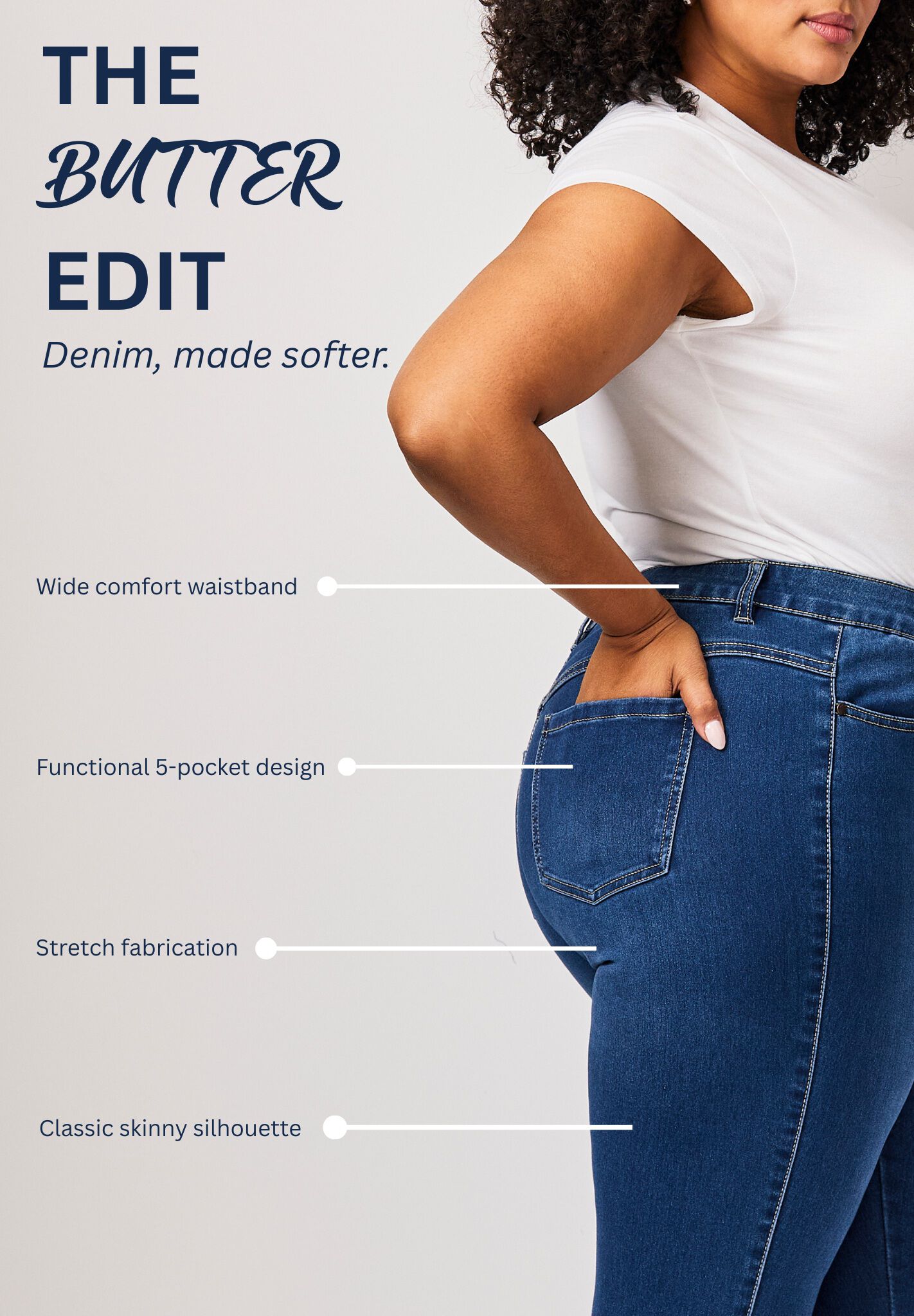 Butter Denim Skinny Jean, DARK WASH, alternate image number 4