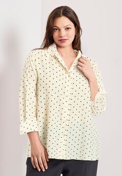 Signature Button Front Blouse