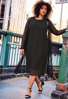 Sleeveless Mesh Dress