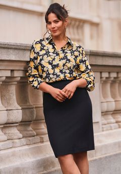Signature Button Front Blouse