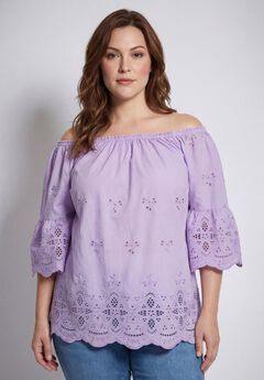 Convertible Eyelet Tunic