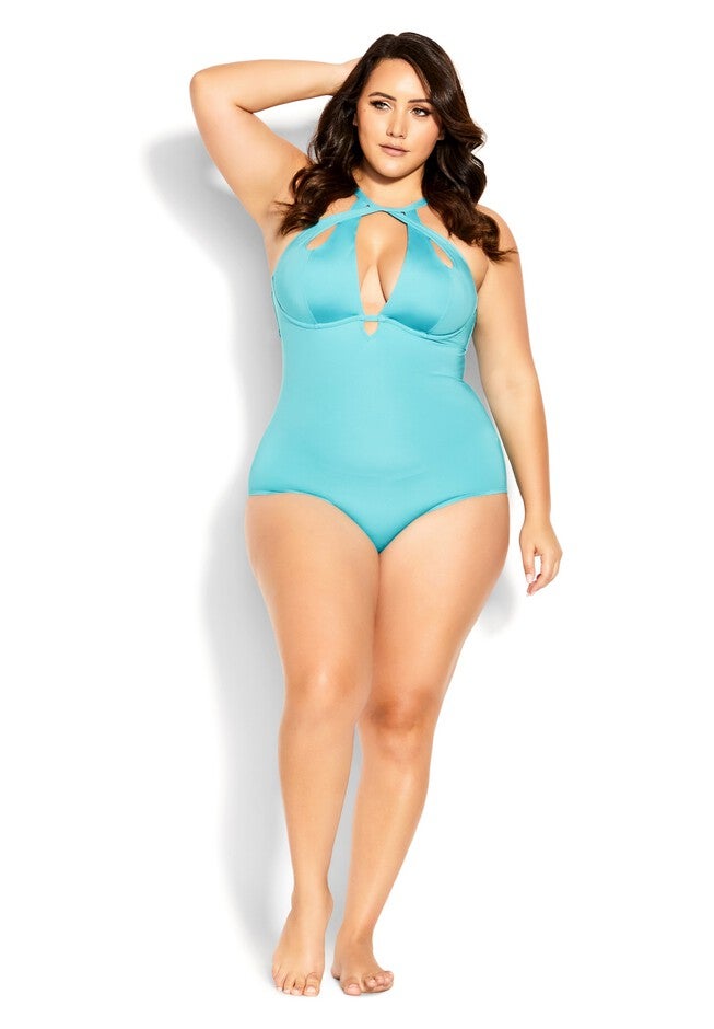 Cancun Underwire 1 Piece - ocean blue, BLUE, hi-res image number 0