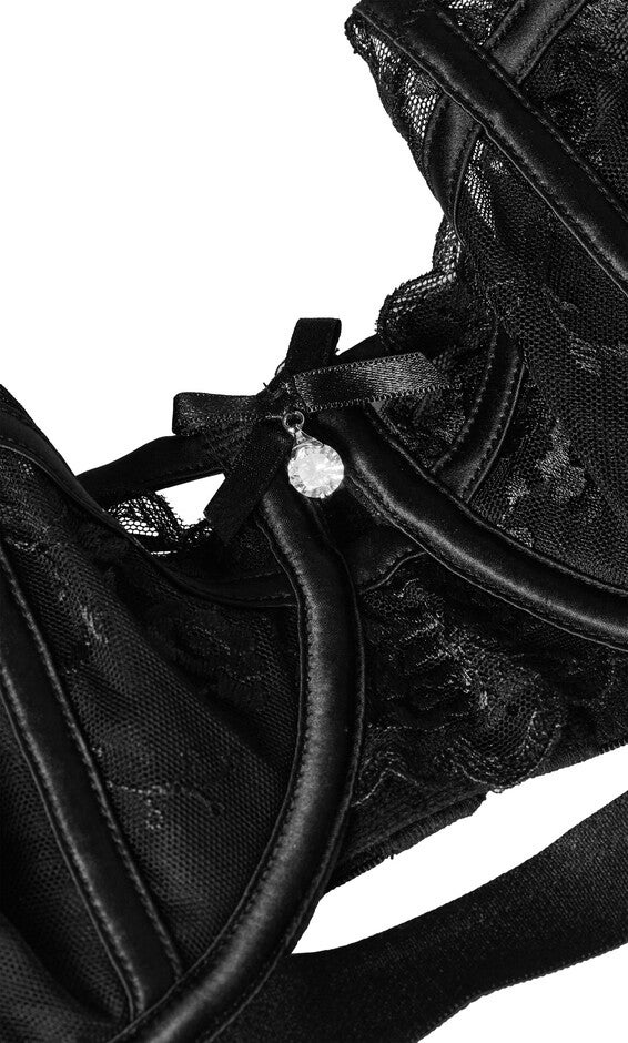 Kristin Demi Underwire Bra - black, BLACK, alternate image number 5