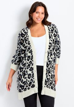Button Front Cozy Cardigan