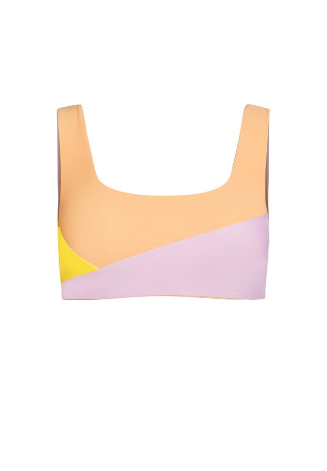 Lulu Underwire Splice Bikini Top - purple, PURPLE, alternate image number 2