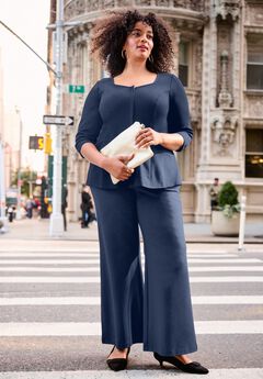 Ponte Wide Leg Pant