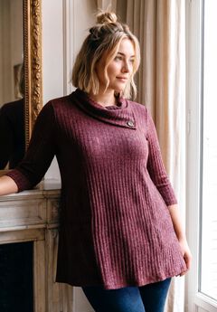 Miley Rib Hacci Button Tunic