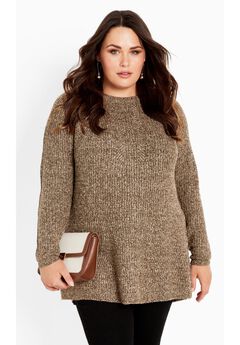 Plus Size Crew Neck Tunics