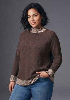 Corinne Contrast Rib Sweater
