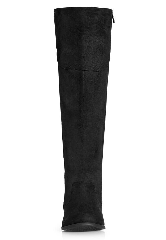 Nadia Wide Width Tall Boot, BLACK, alternate image number 4