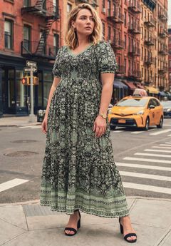 Plus Size Linen Maxi Dresses